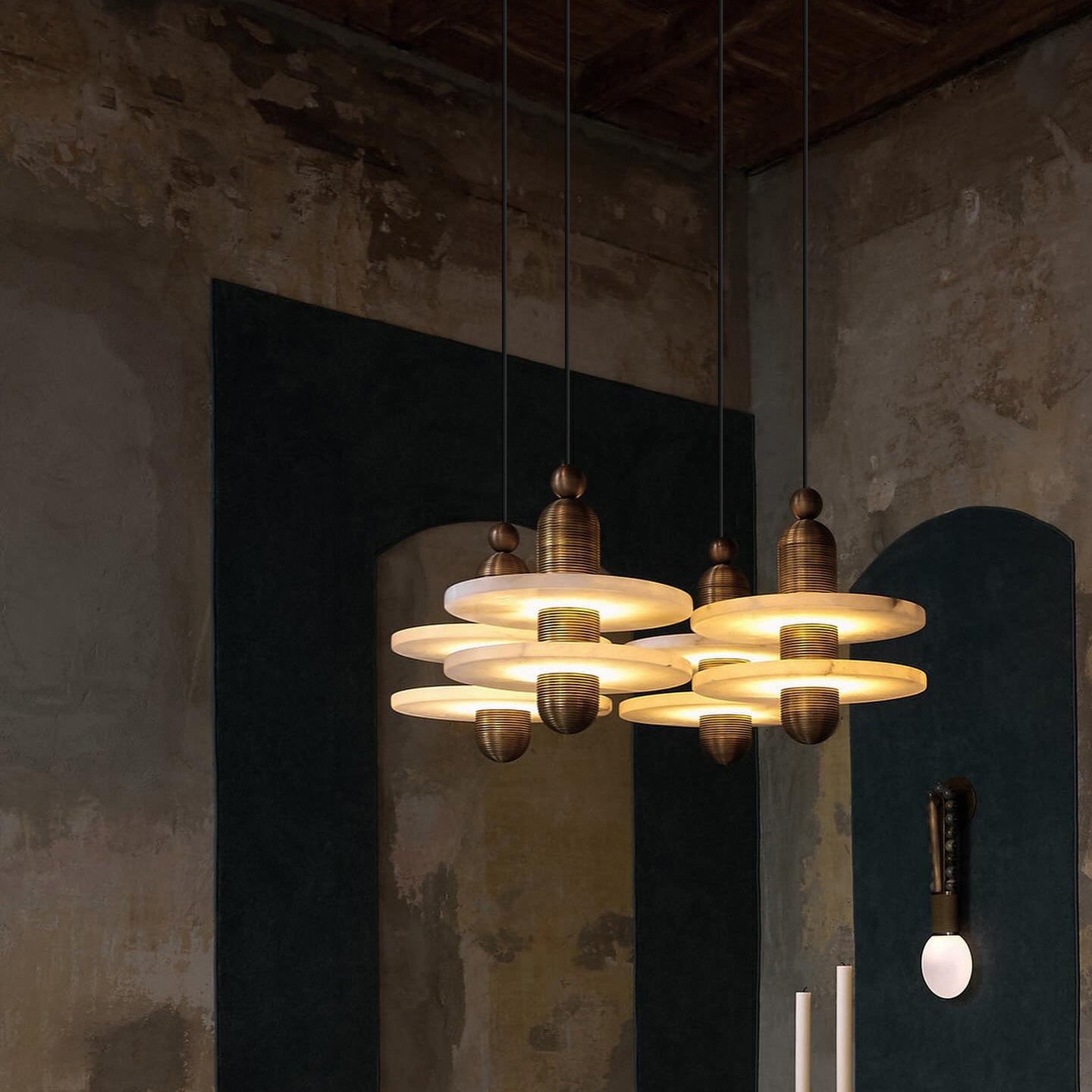 Ildvuvye Individual Creativity Comet Alabaster Pendant Light - Letslighting