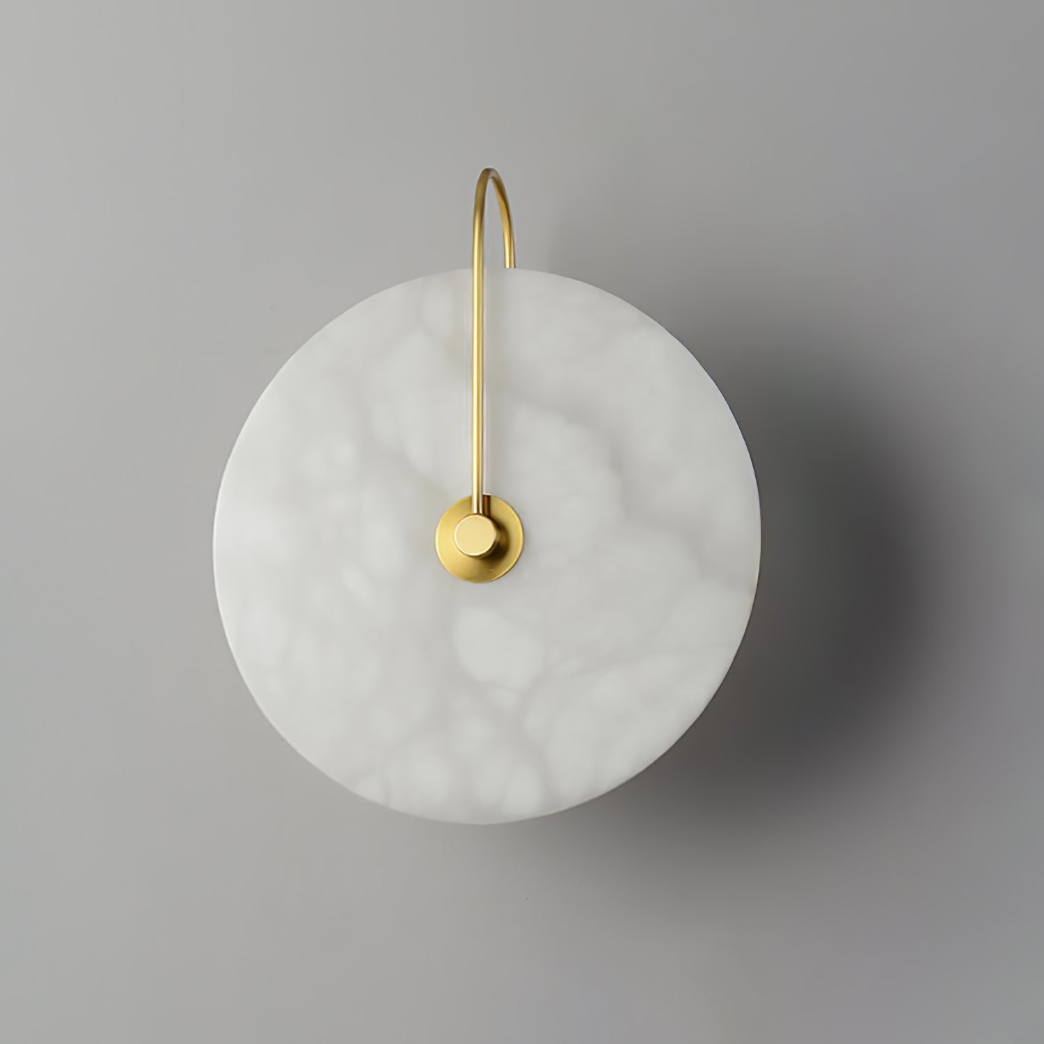 Kristy Alabaster LED Wall Lamp Round Iconic Circular - Letslighting