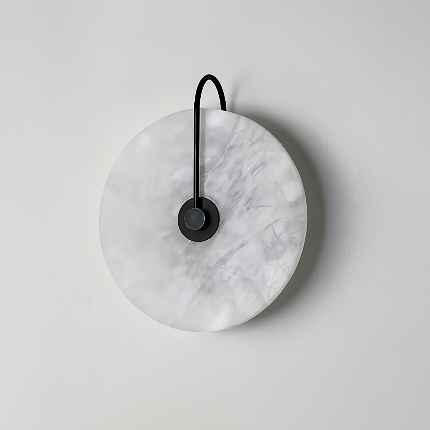 Kristy Alabaster LED Wall Lamp Round Iconic Circular - Letslighting