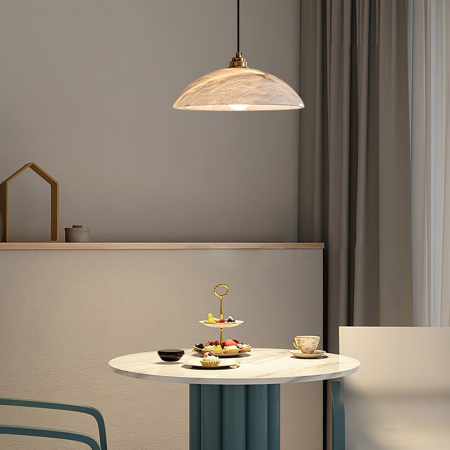 Nerea Minimalist Alabaster Pendant Light - Letslighting