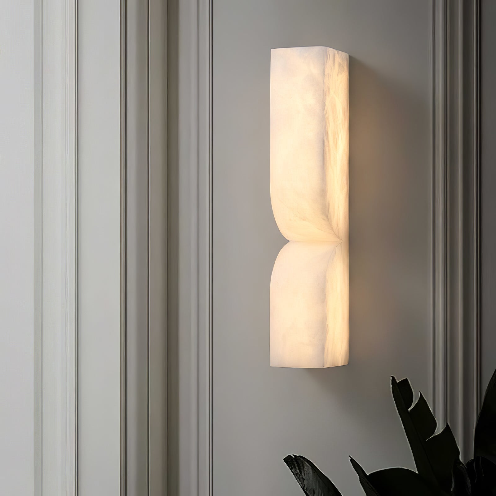 Lunaris Alabaster Rectangular Wall Lamp - Letslighting