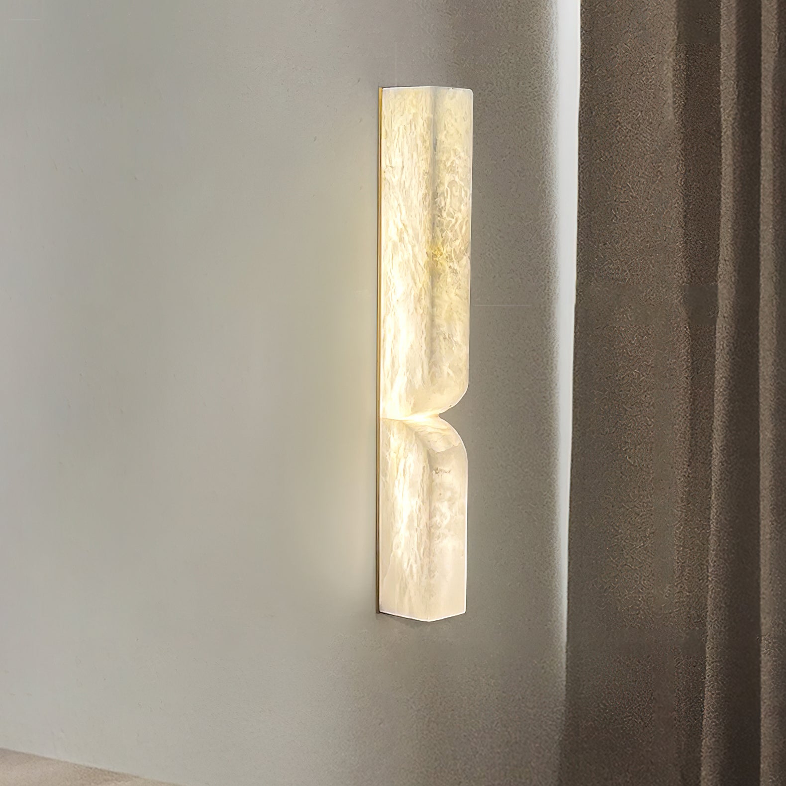 Lunaris Alabaster Rectangular Wall Lamp - Letslighting