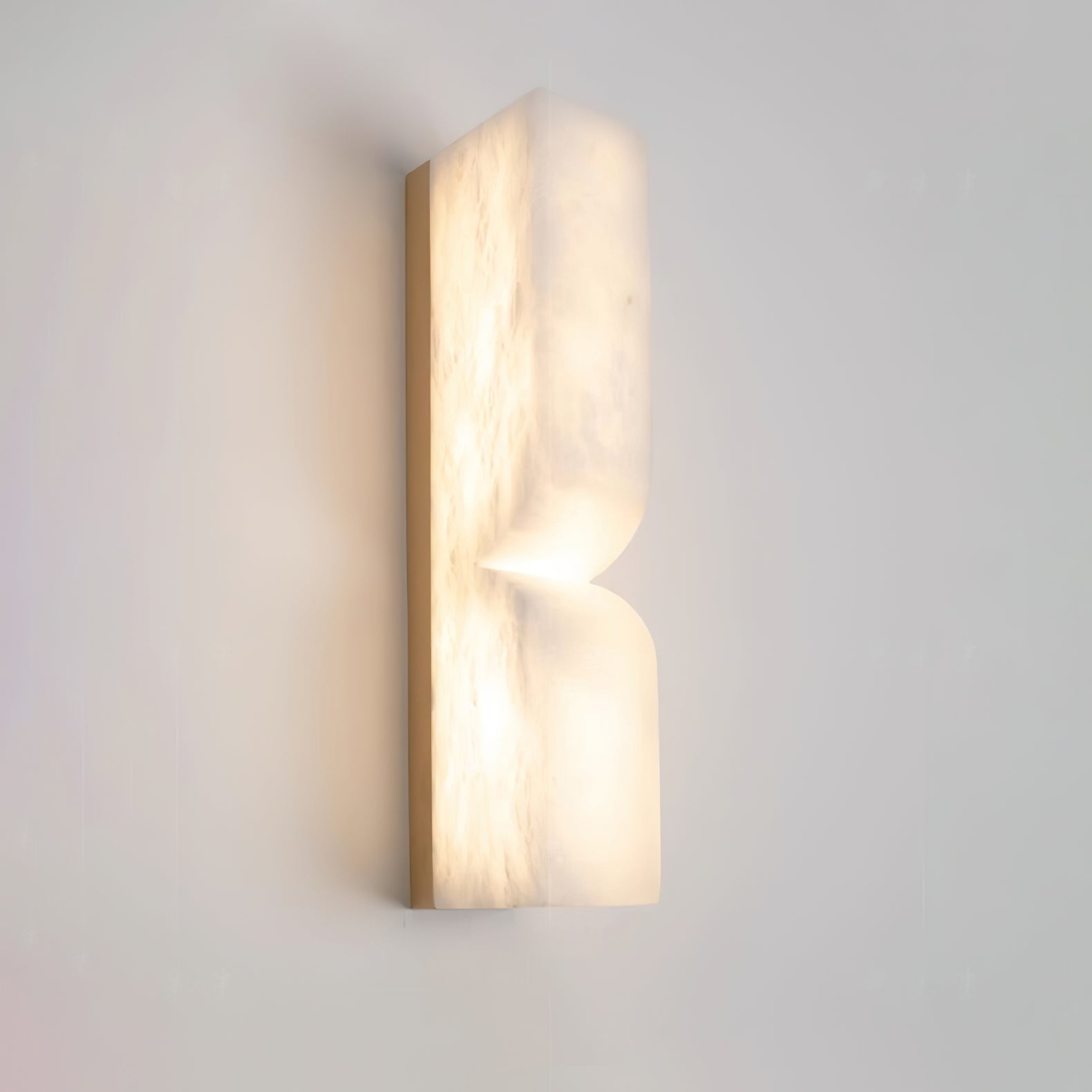 Lunaris Alabaster Rectangular Wall Lamp - Letslighting