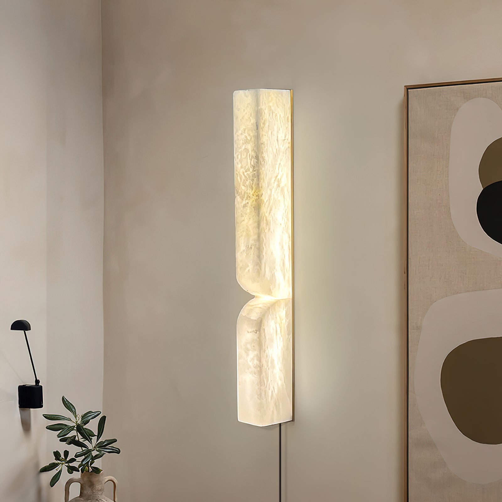 Imiraris Minimalist Alabaster Wall Light - Letslighting