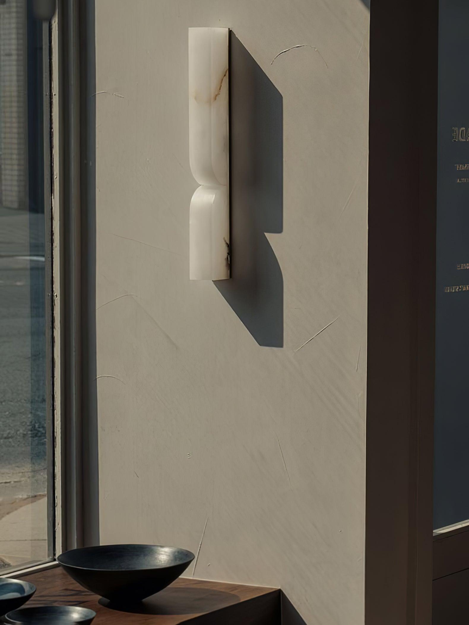 Lunaris Alabaster Rectangular Wall Lamp - Letslighting