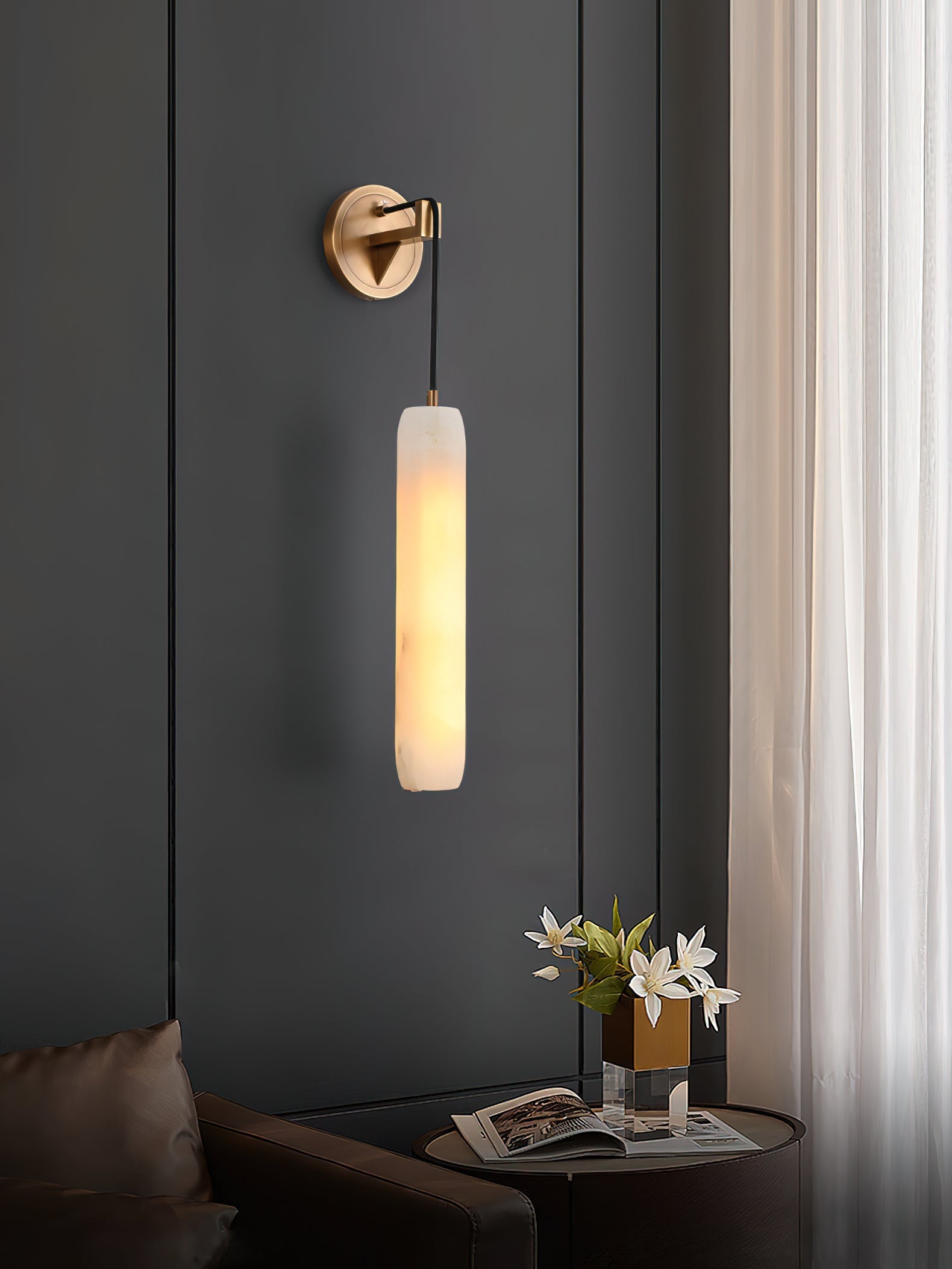 Alabaster Individual Creativity Flute Wall Lamp - Letslighting