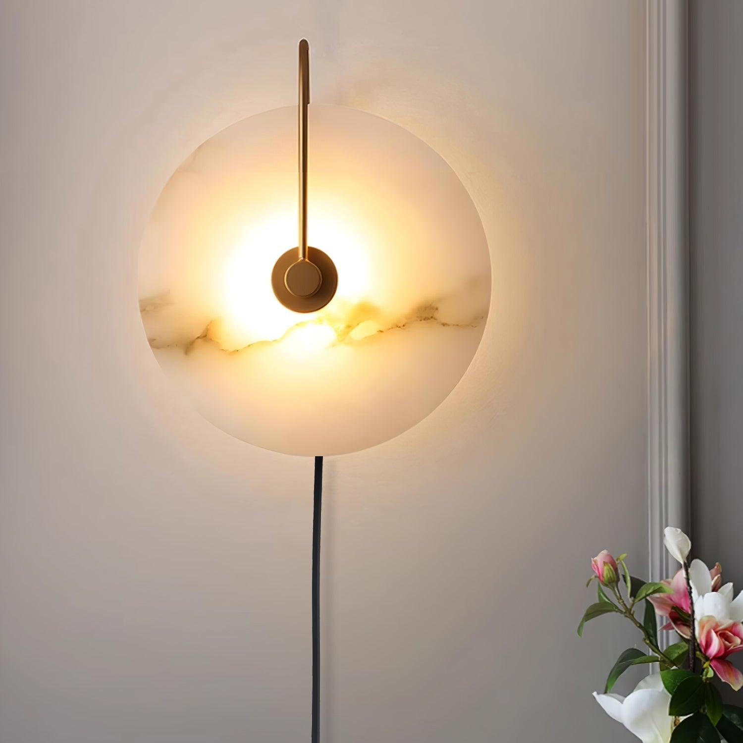 Ceraeyra Alabaster Globe Wall Light - Letslighting