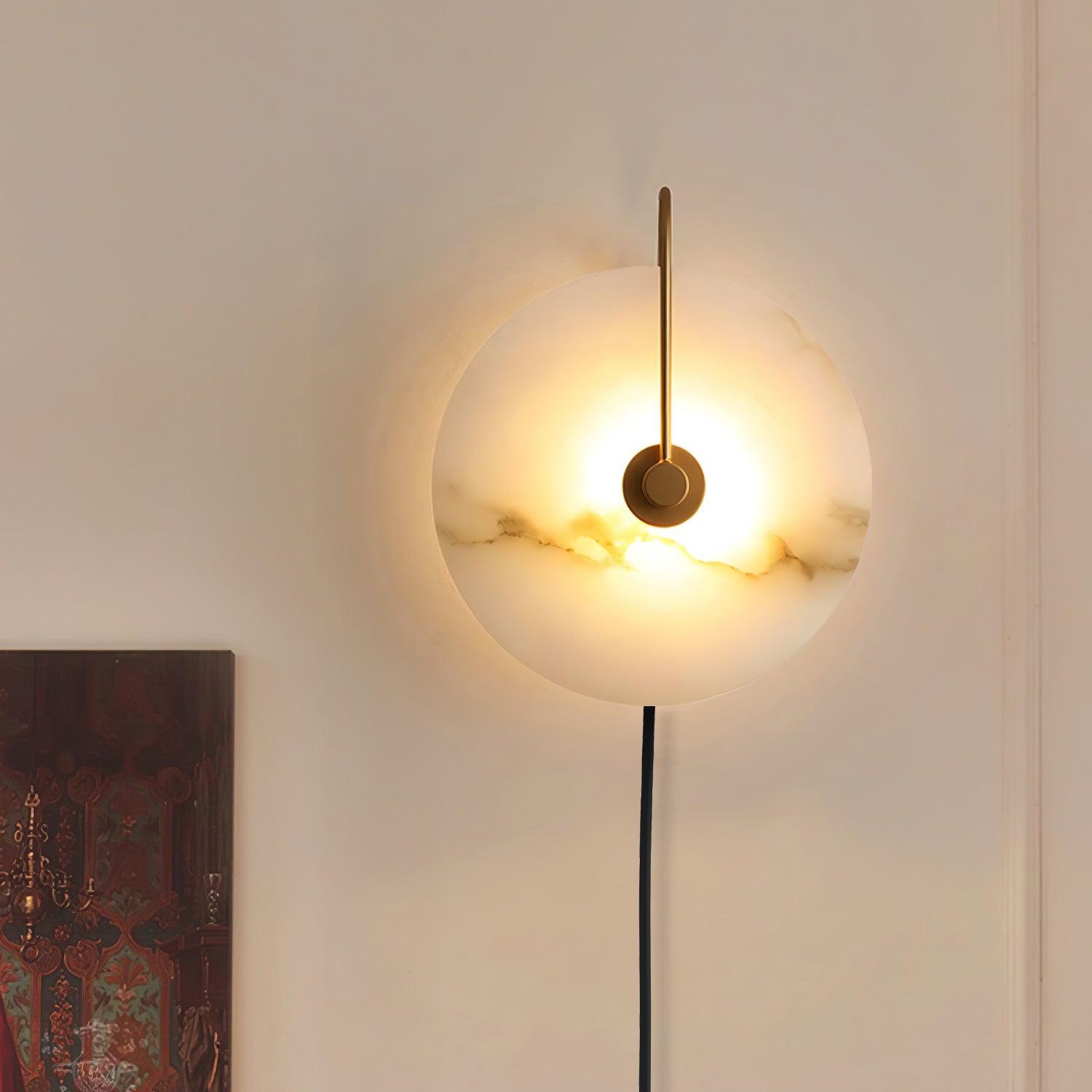 Ceraeyra Alabaster Globe Wall Light - Letslighting