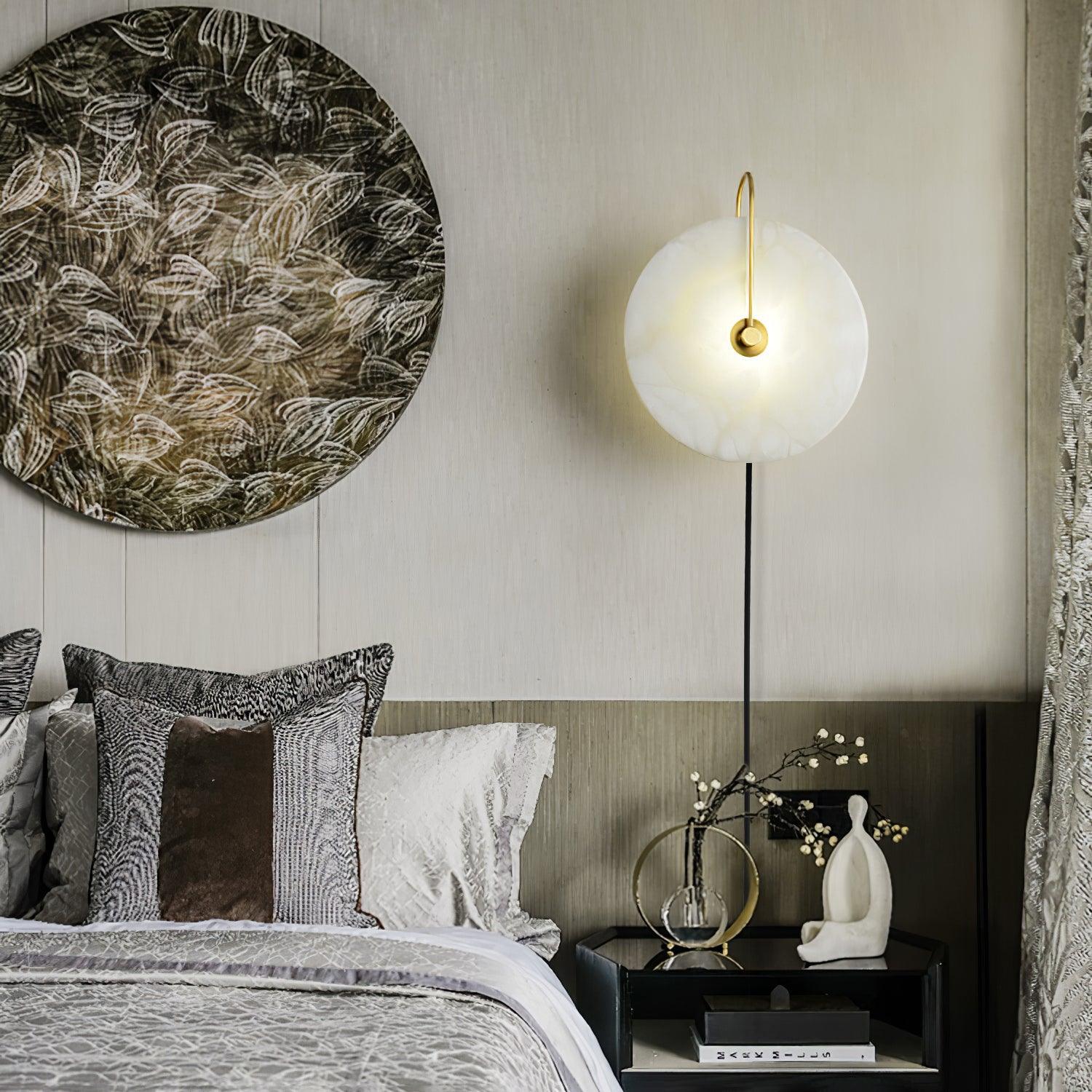 Ceraeyra Alabaster Globe Wall Light - Letslighting