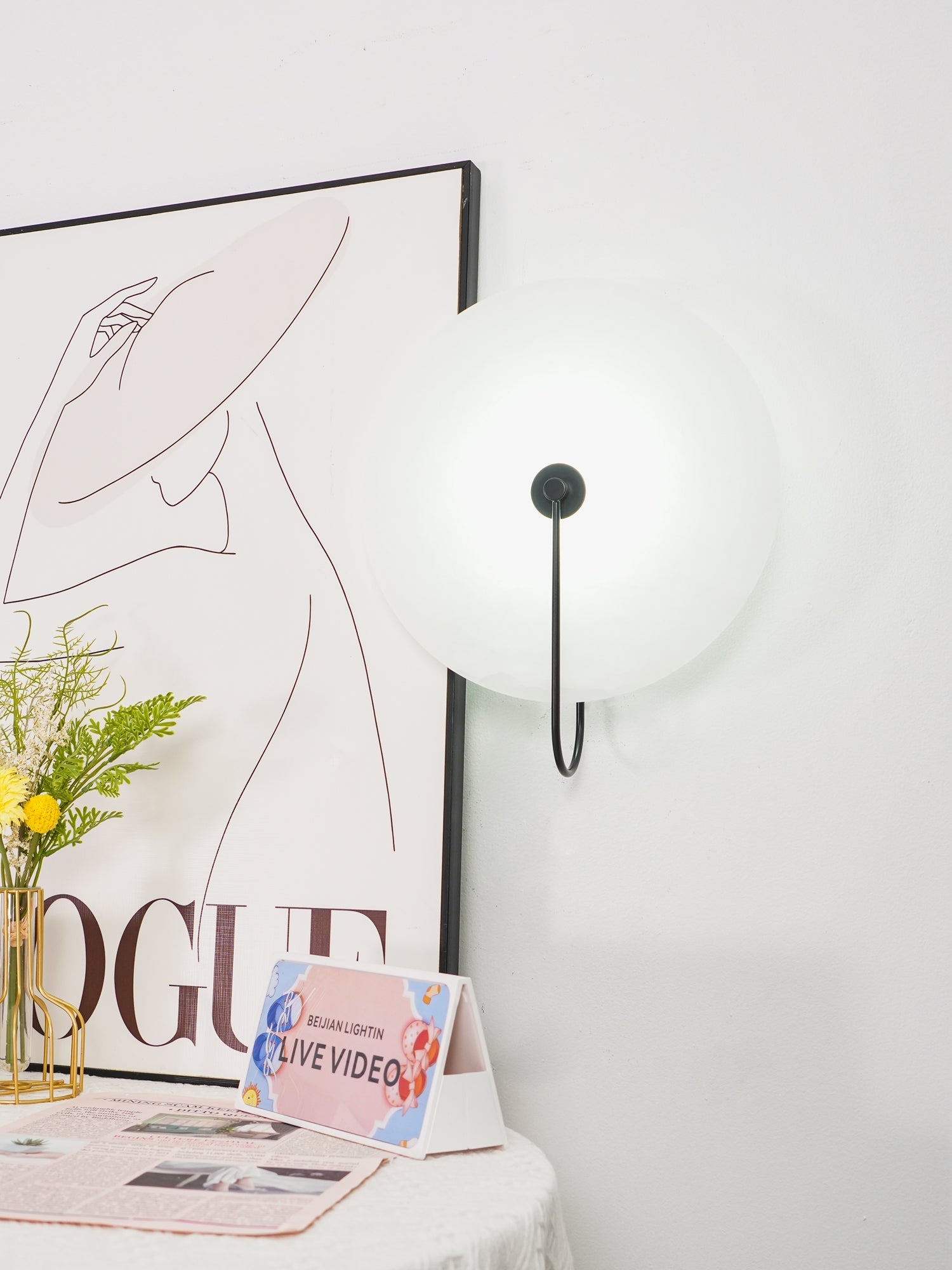 Ceraeyra Alabaster Globe Wall Light - Letslighting