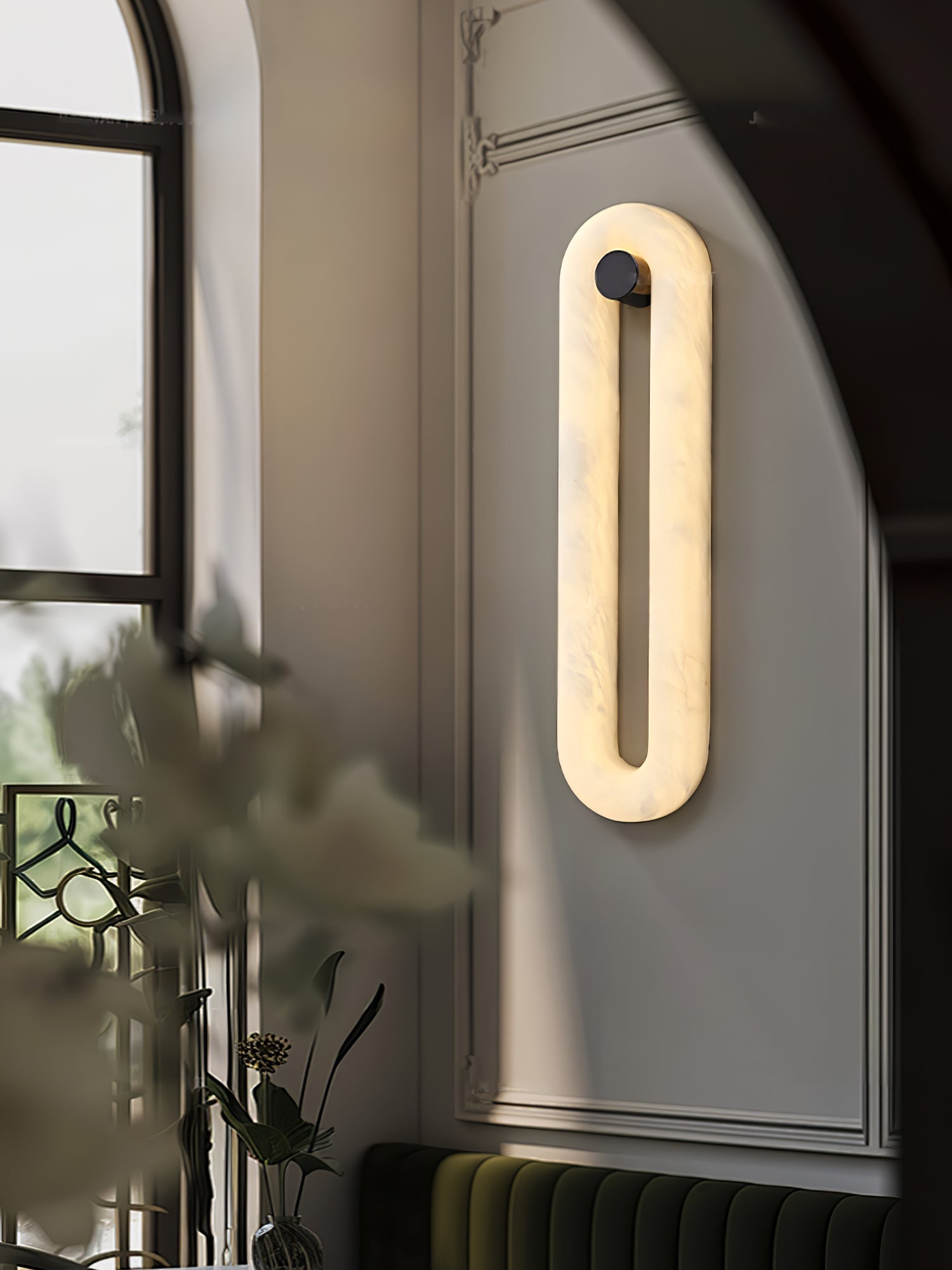 Aurea Modern Alabaster Wall Light