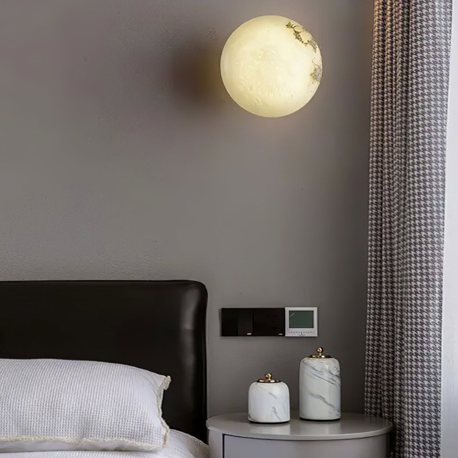 Kristy Alabaster Mini Orb Wall Lamp - Letslighting