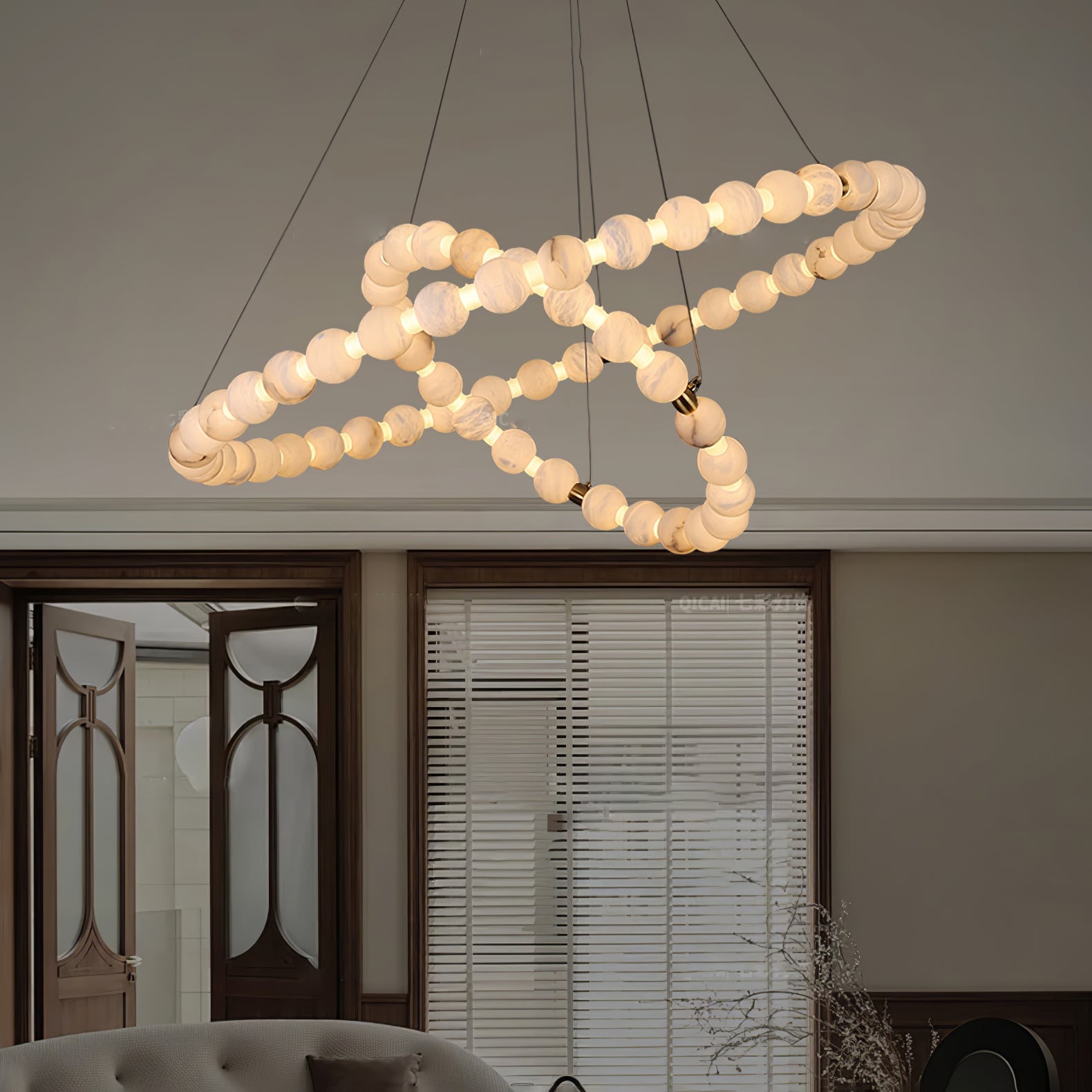 Orion Modern Alabaster Pendant Light