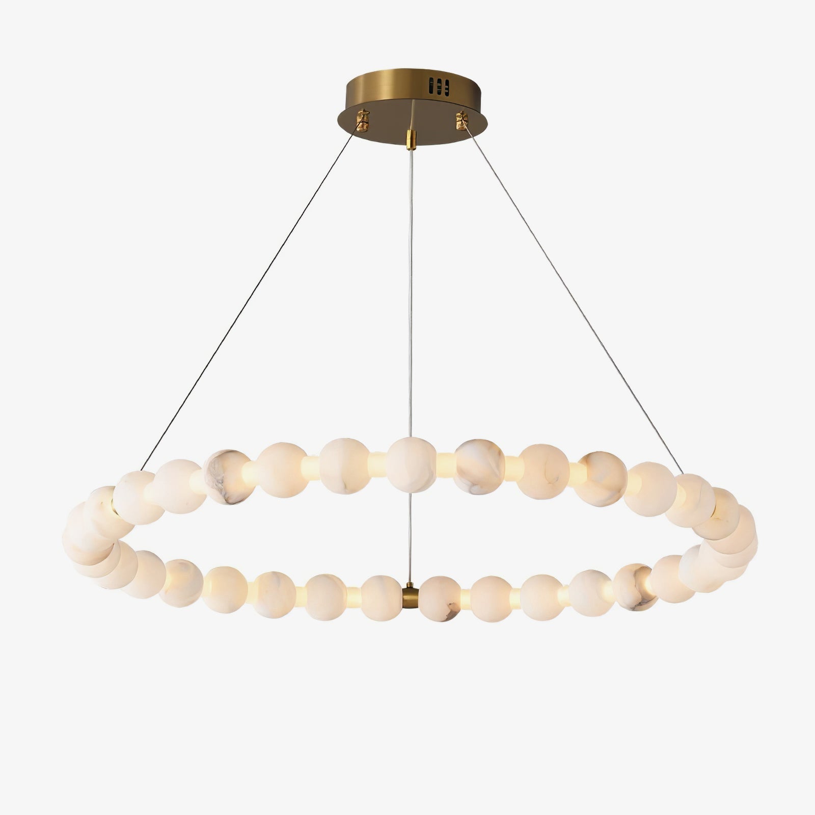 Orb Modern Alabaster Chandelier