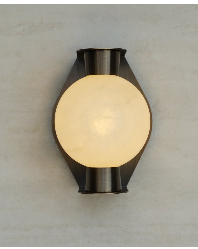 Orb Modern Alabaster Sconce