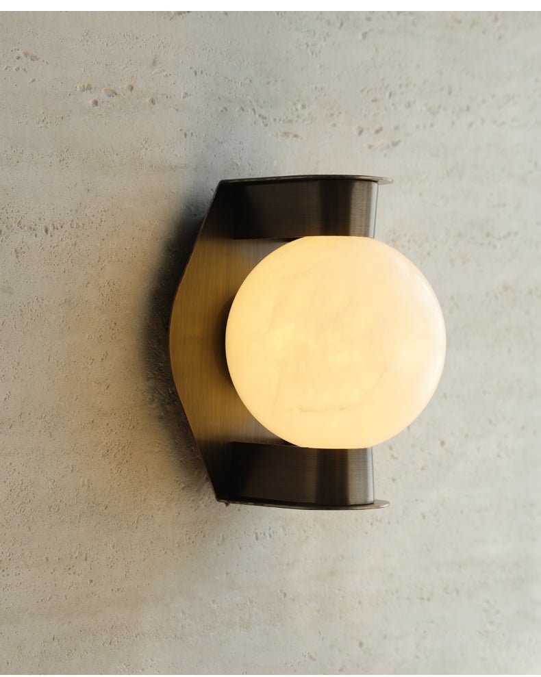 Orb Modern Alabaster Sconce