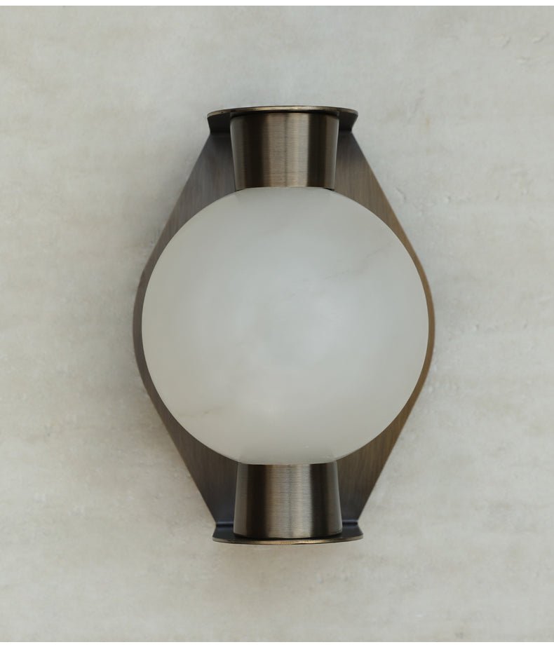 Orb Modern Alabaster Sconce