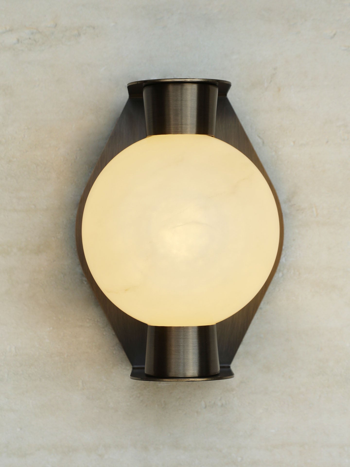Orb Modern Alabaster Sconce