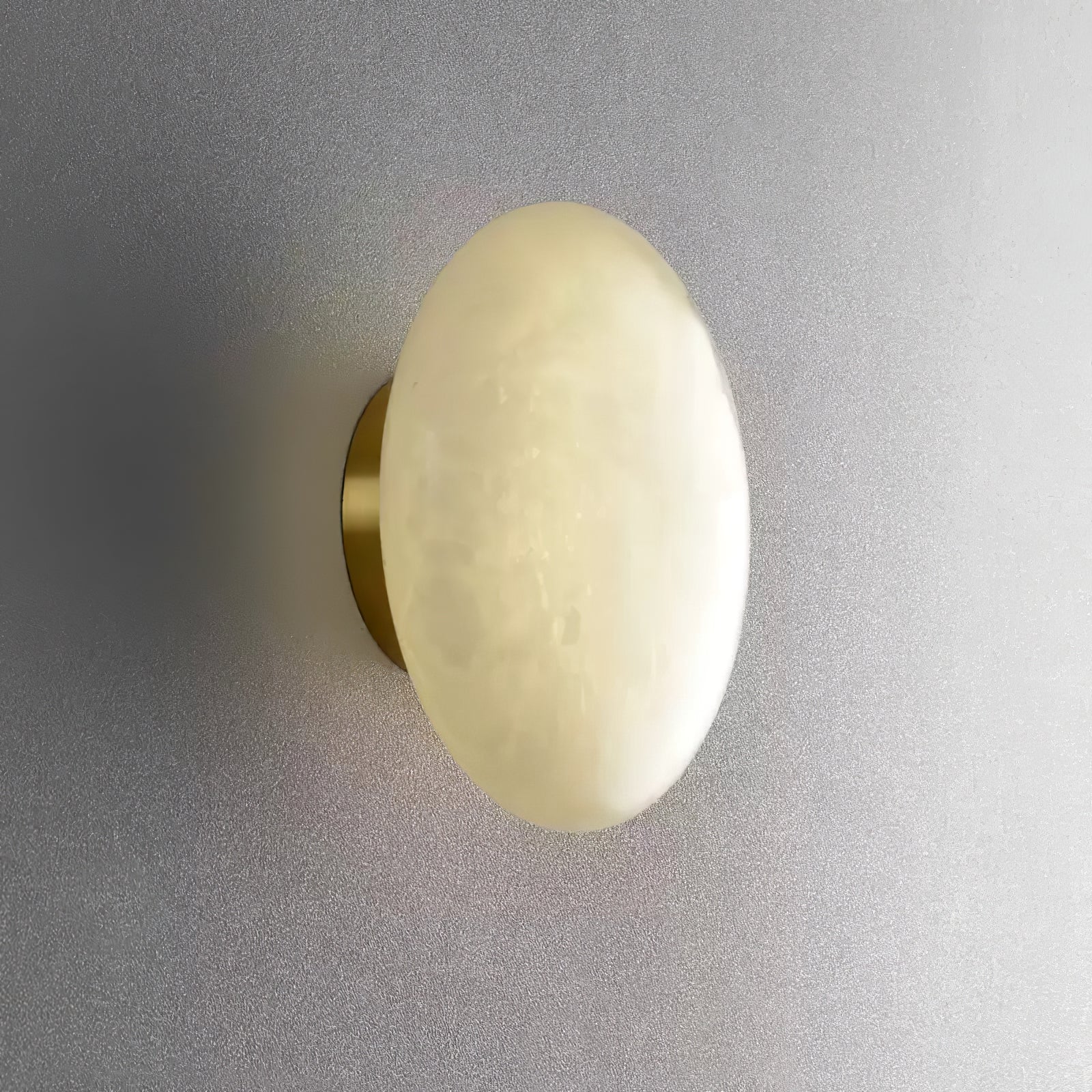 Vanorara Minimalist Alabaster Flush Mount Ceiling Light - Letslighting