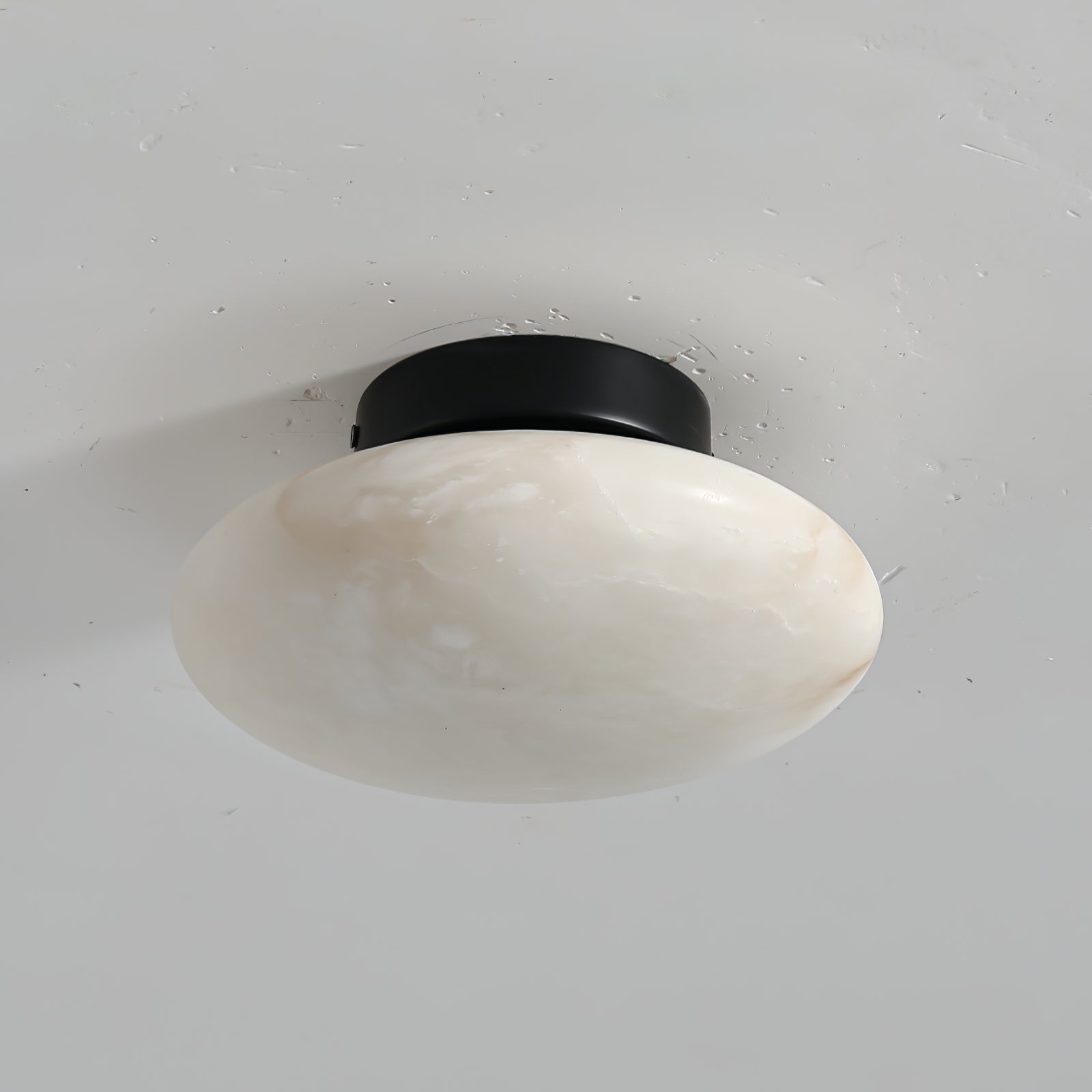 Vanorara Minimalist Alabaster Flush Mount Ceiling Light - Letslighting