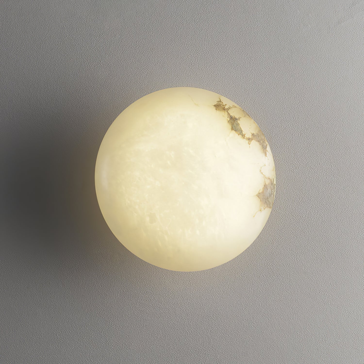 Vanorara Minimalist Alabaster Flush Mount Ceiling Light - Letslighting