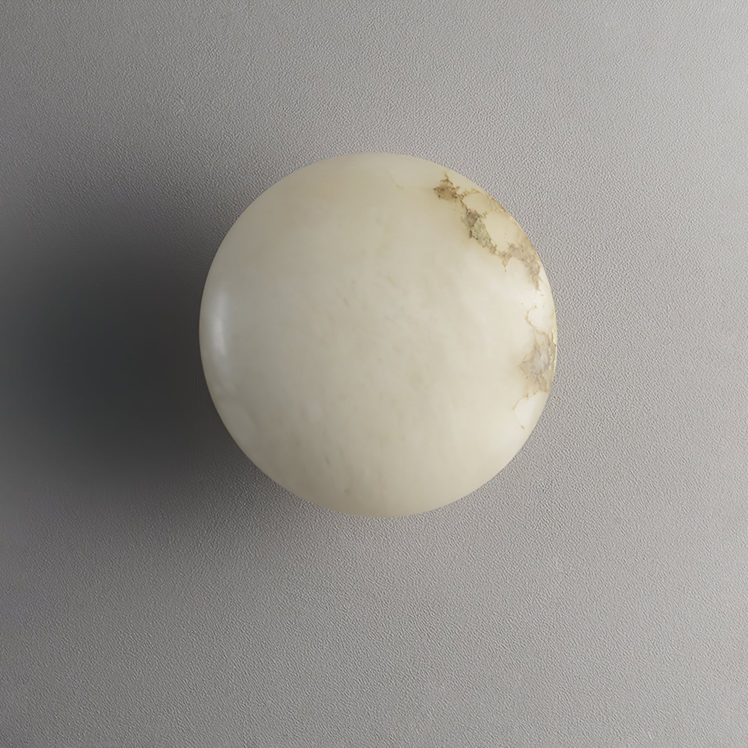 Vanorara Minimalist Alabaster Flush Mount Ceiling Light - Letslighting