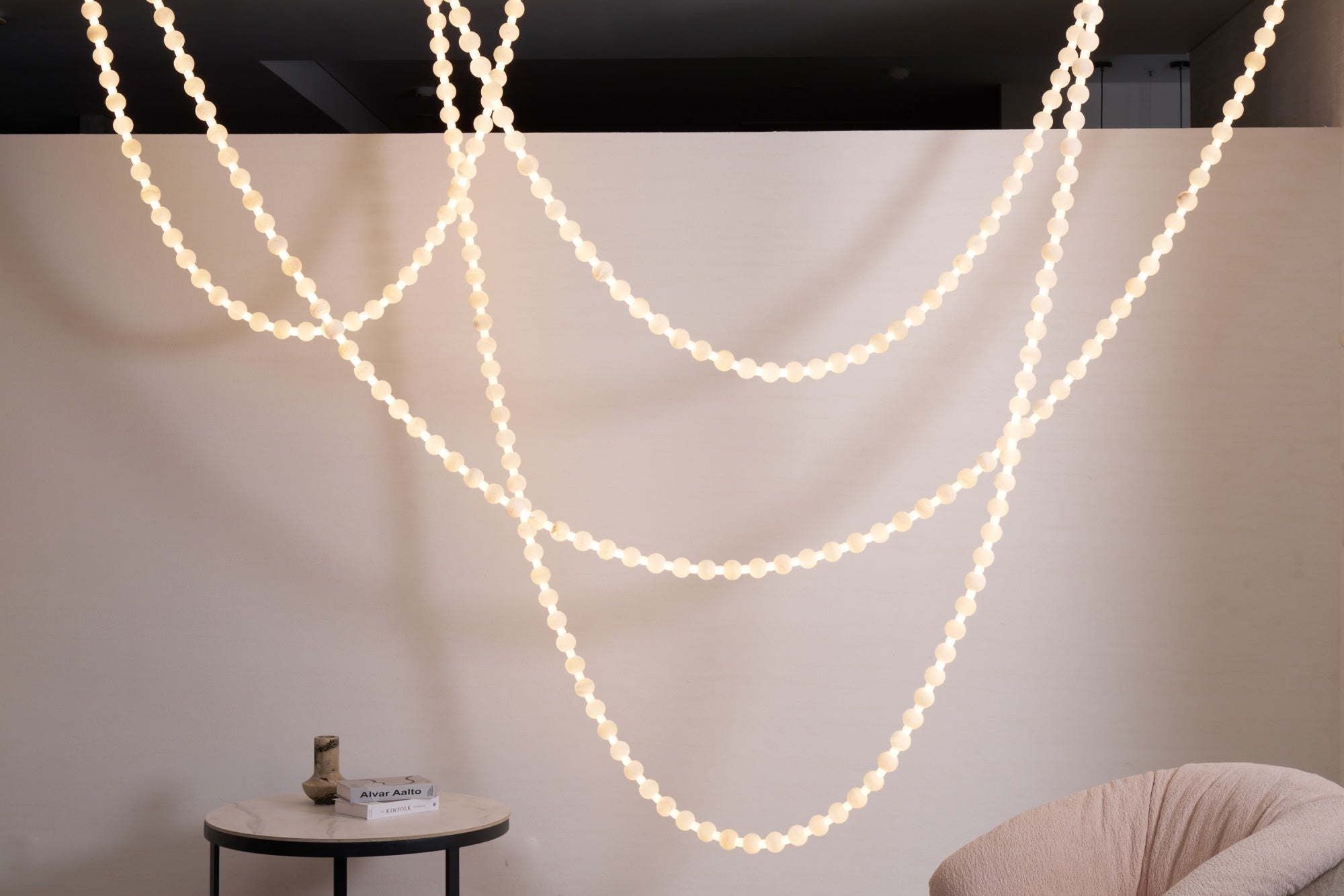 Alabaster Pearl Necklace Chandelier - Letslighting