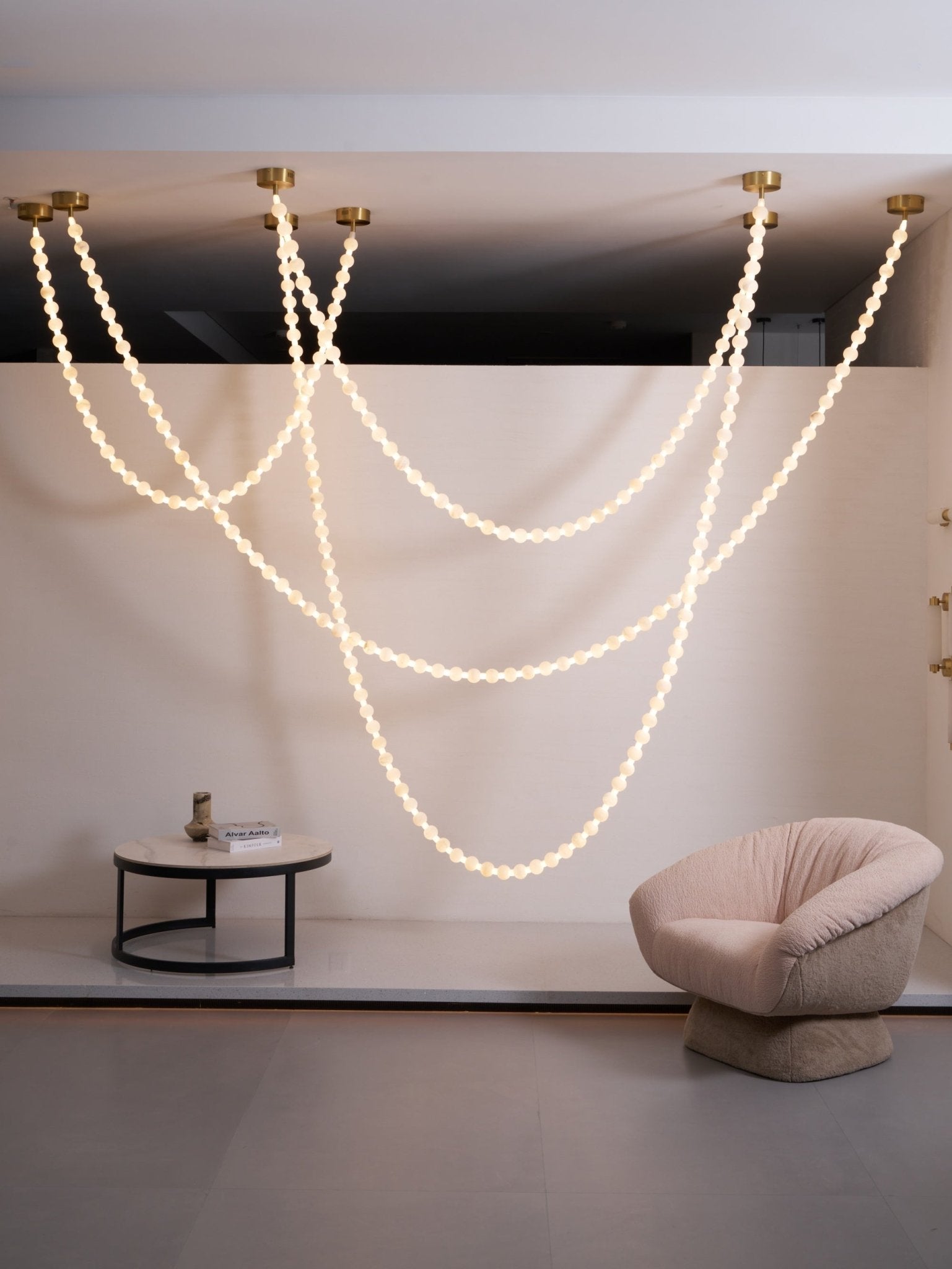Alabaster Pearl Necklace Chandelier - Letslighting