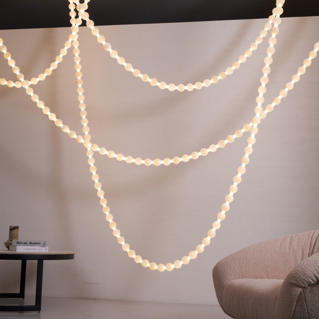 Alabaster Pearl Necklace Chandelier - Letslighting