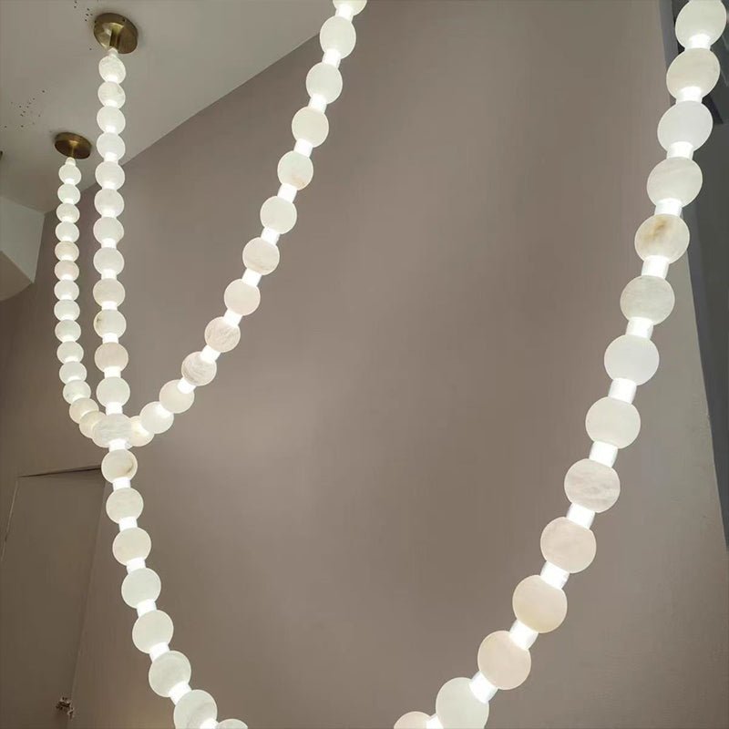 Alabaster Pearl Necklace Chandelier - Letslighting