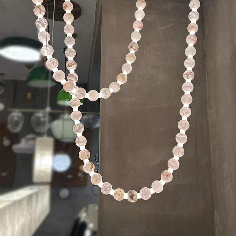 Alabaster Pearl Necklace Chandelier - Letslighting