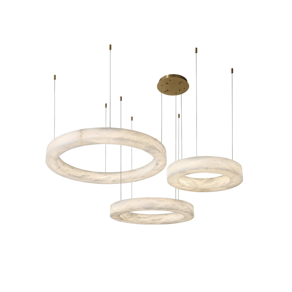 Plotuvyn Luxury Ring Alabaster Chandelier - Letslighting
