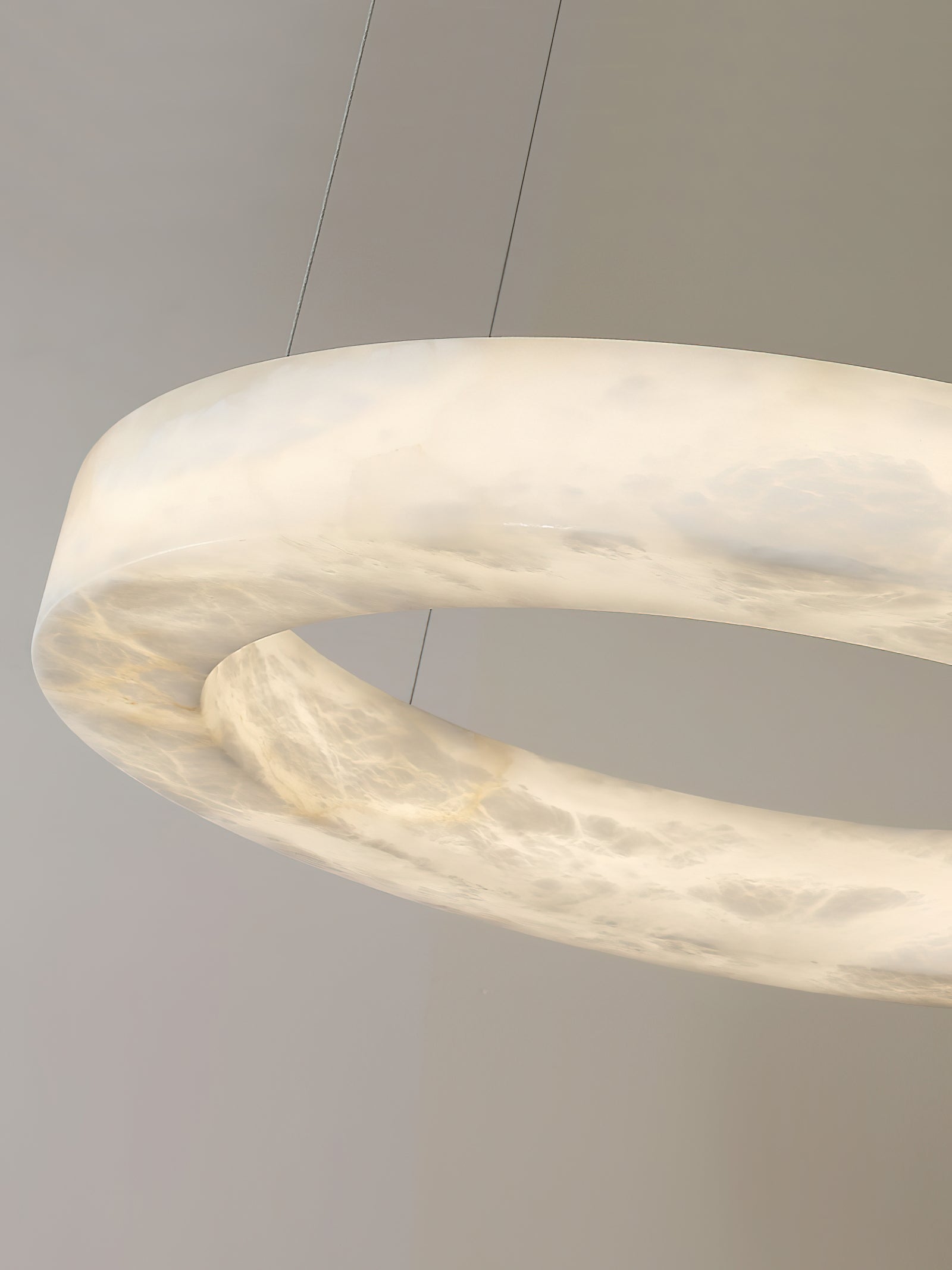 Plotuvyn Luxury Ring Alabaster Chandelier - Letslighting