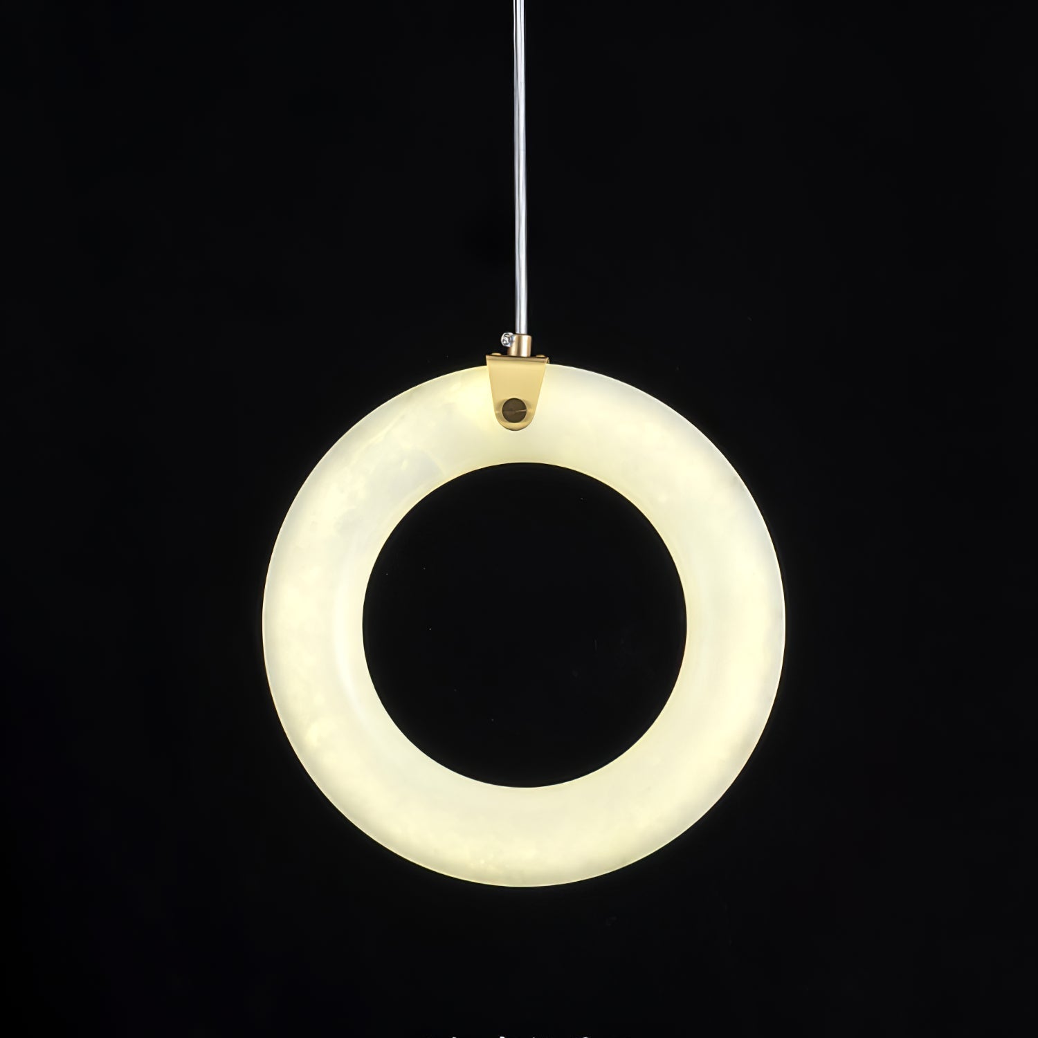 Alabaster Modern Metal Pendant Light