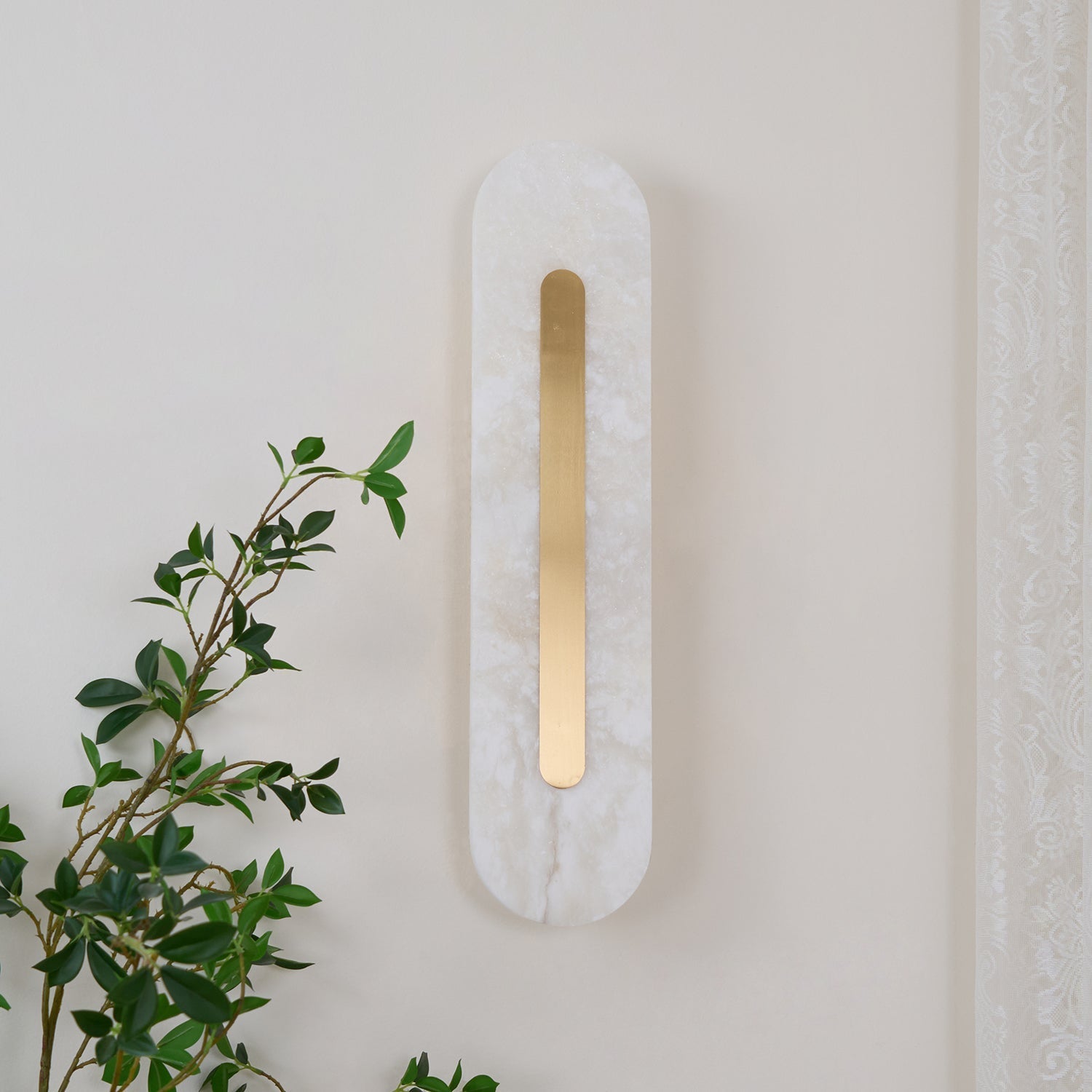 Kristy Alabaster Rounded Wall Lamp - Letslighting