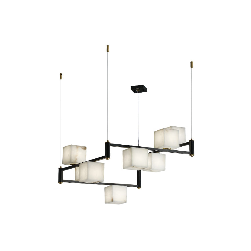 Ostruvye Individual Creativity Box Alabaster Chandelier - Letslighting