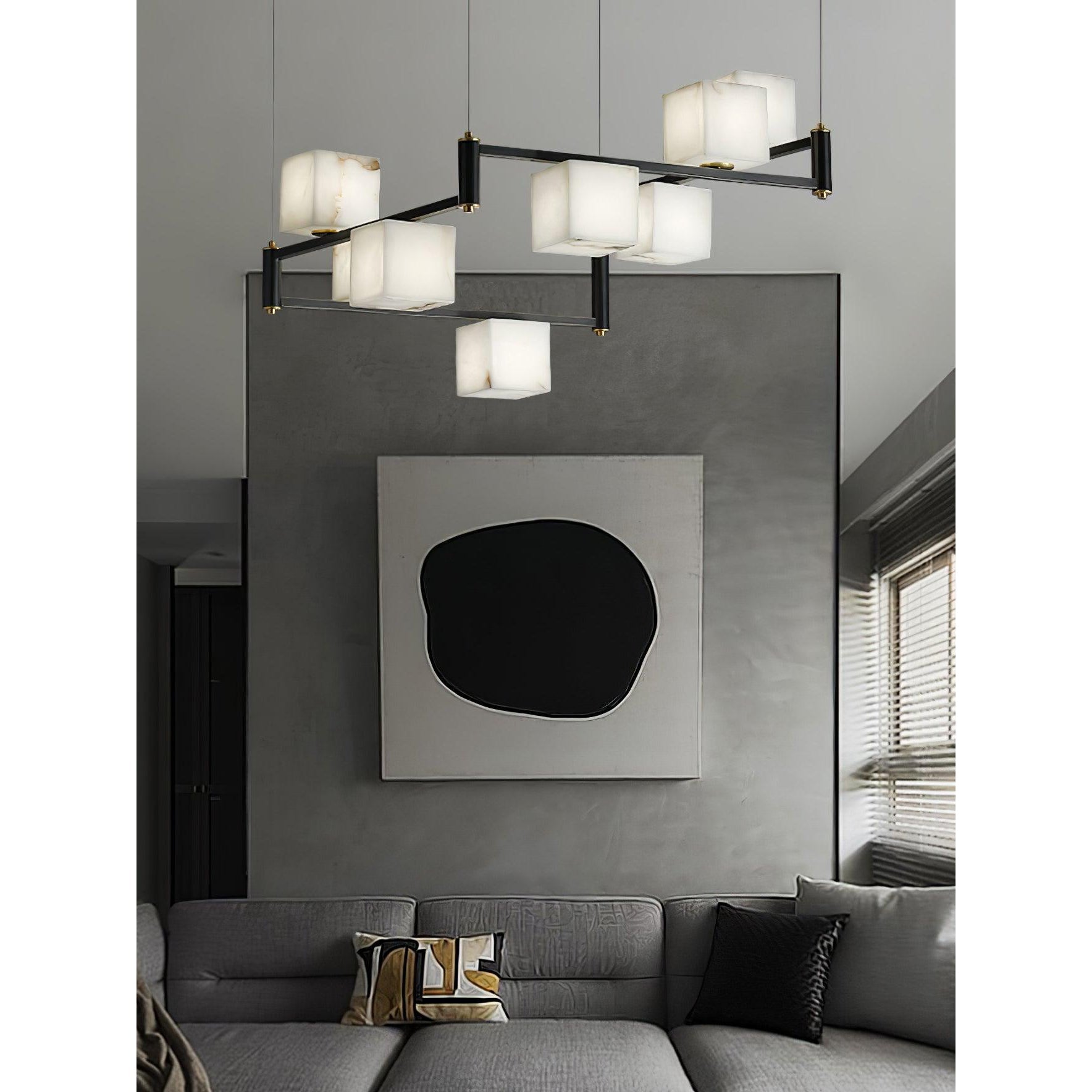 Ostruvye Individual Creativity Box Alabaster Chandelier - Letslighting