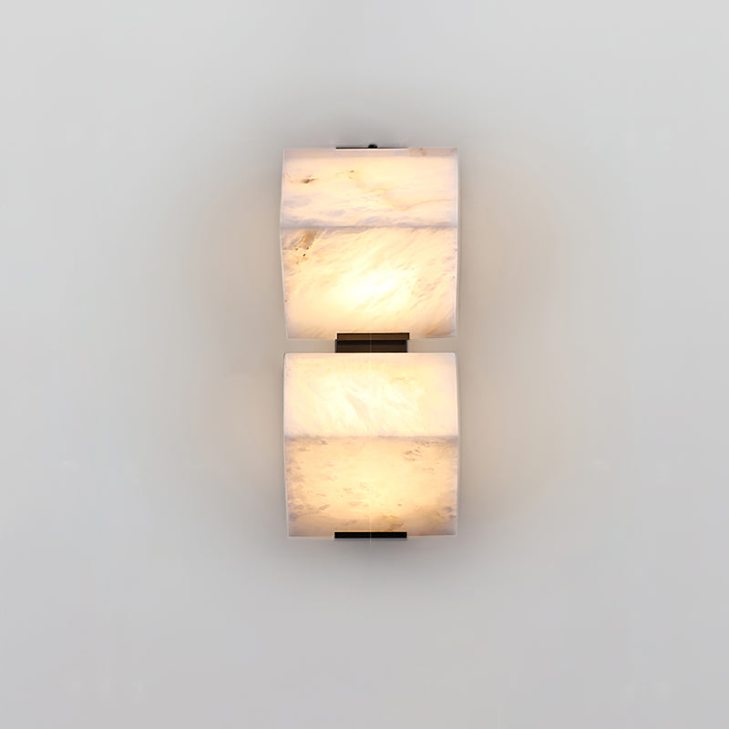 Alabaster Wall Lamp Staircase Sculptural Cubes - Letslighting