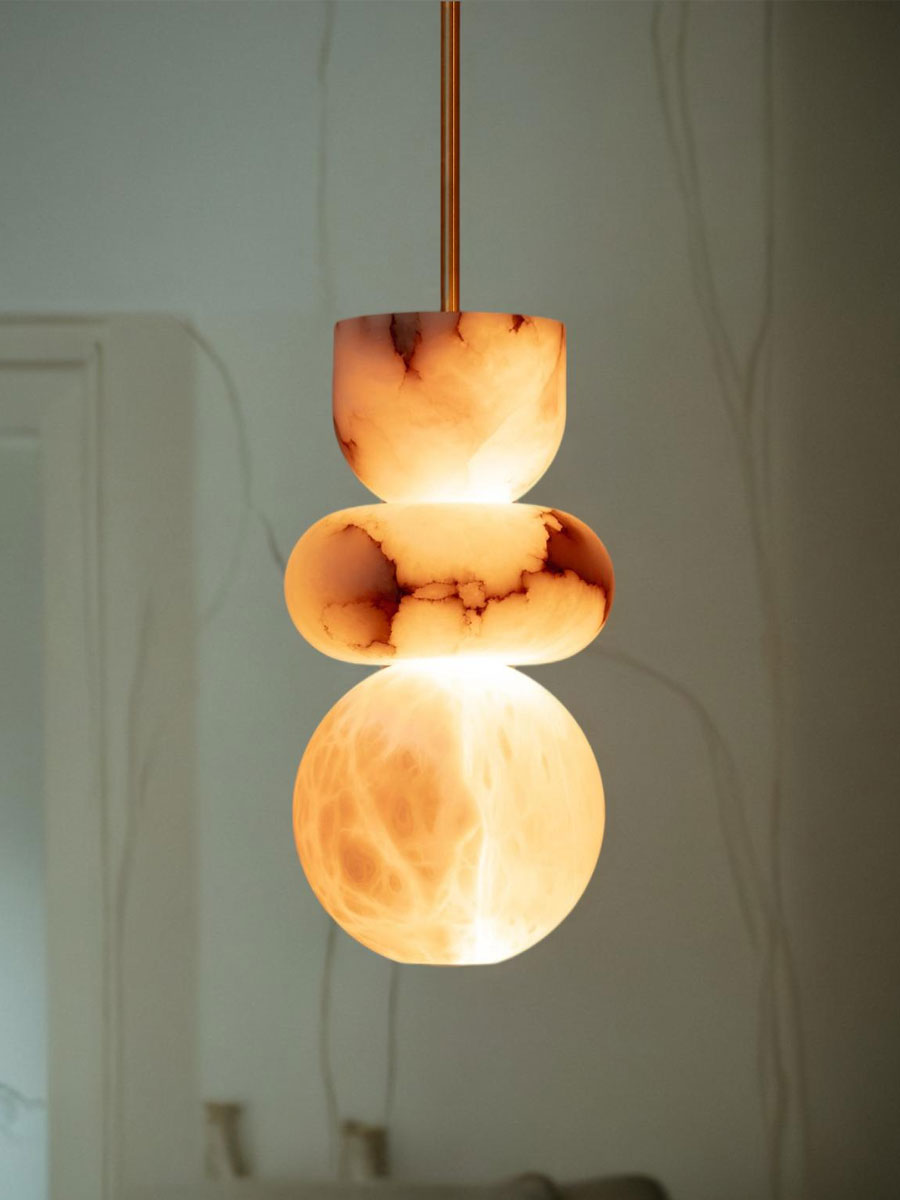 Irregular Shape Alabaster Pendant Light - Letslighting