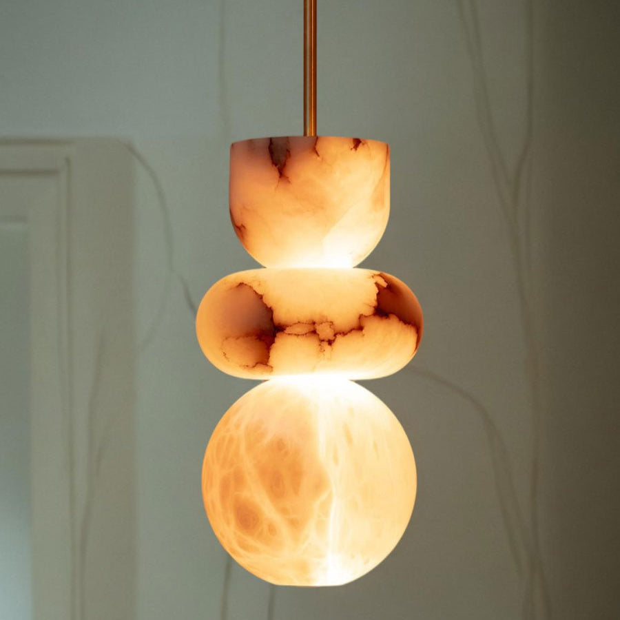 Irregular Shape Alabaster Pendant Light - Letslighting