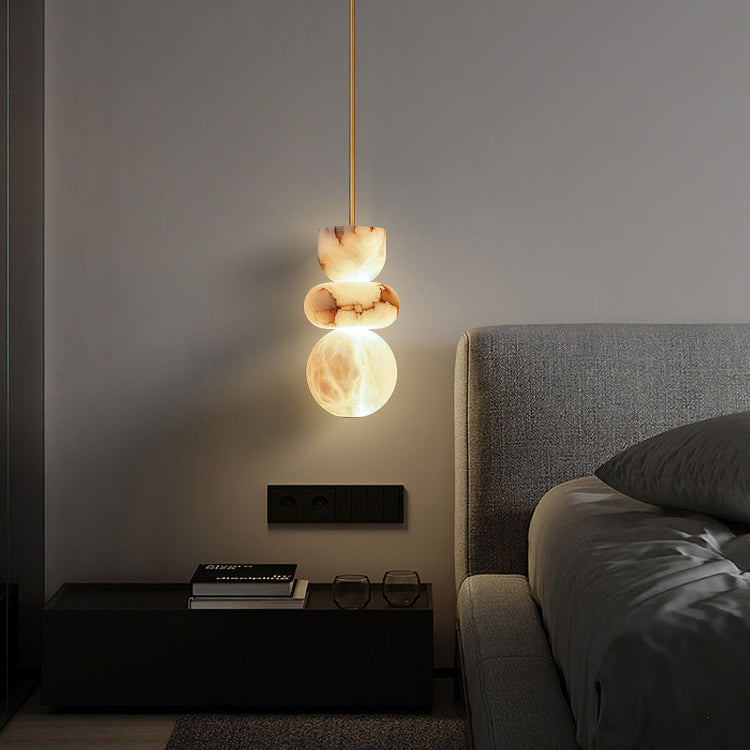 Irregular Shape Alabaster Pendant Light - Letslighting