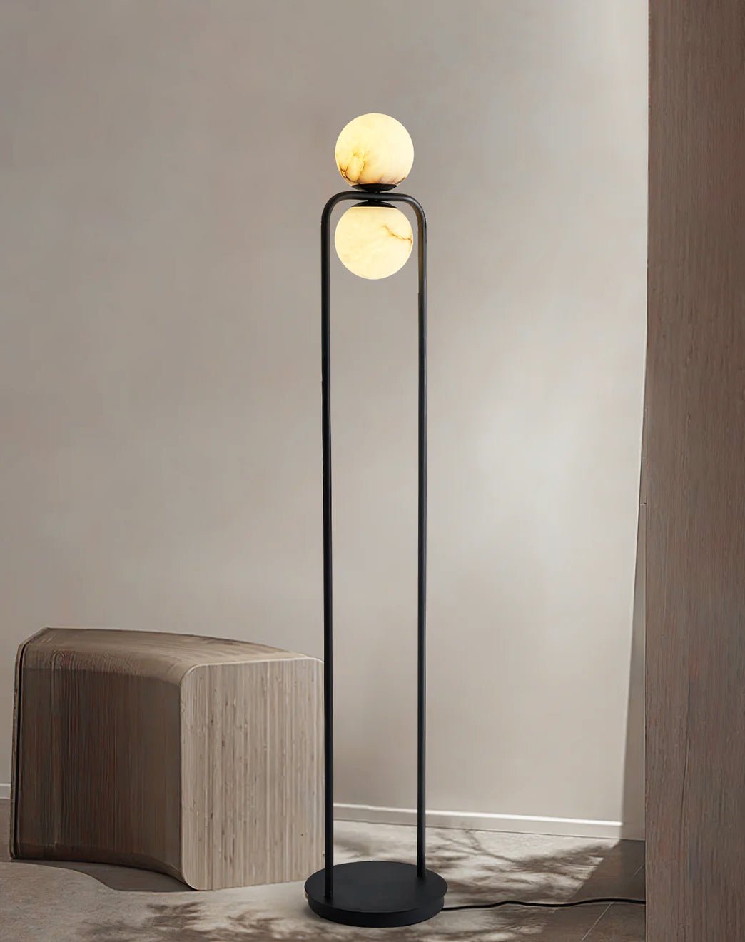 Callista Minimalist Alabaster Floor Lamp - Letslighting