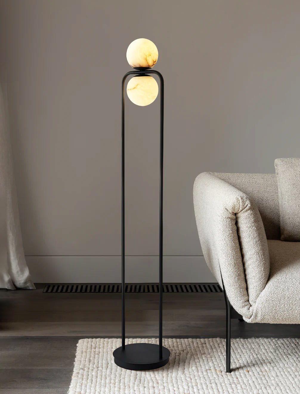 Callista Minimalist Alabaster Floor Lamp - Letslighting