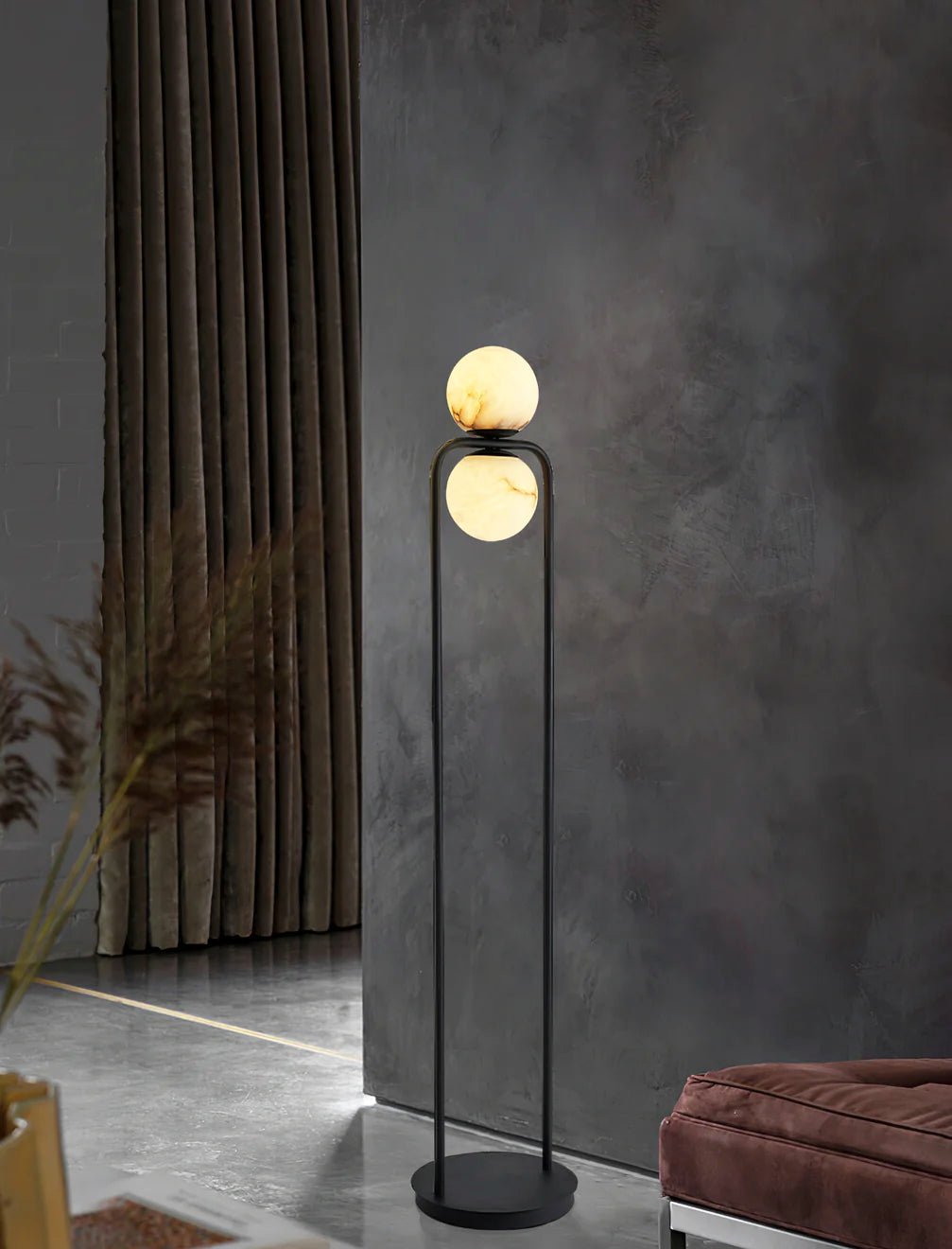 Callista Minimalist Alabaster Floor Lamp - Letslighting