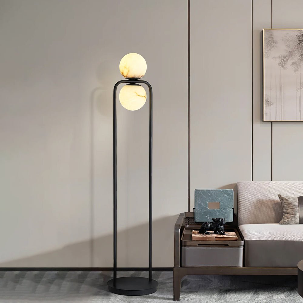Callista Minimalist Alabaster Floor Lamp - Letslighting