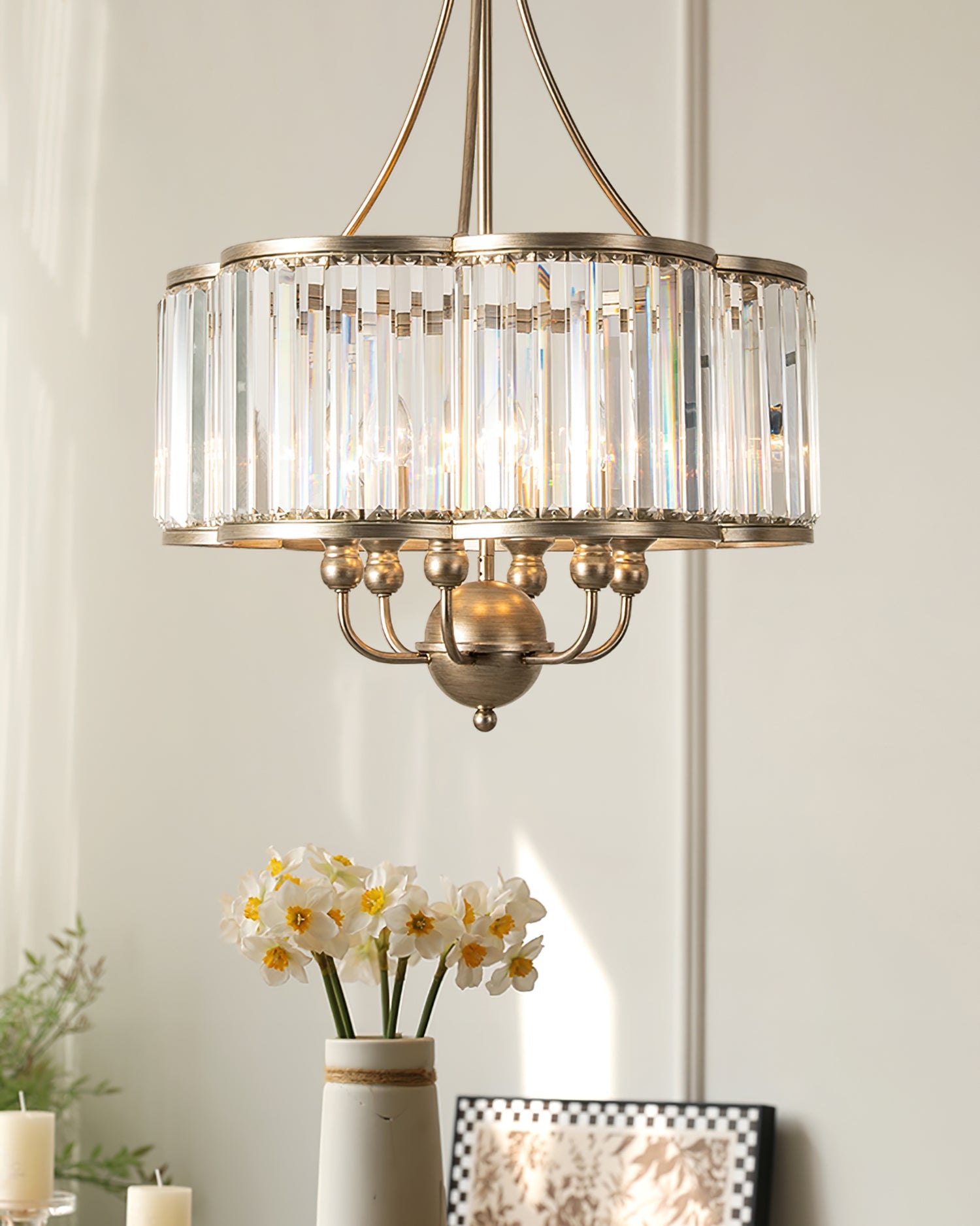 Alaisha Crystal Chandelier Elegant Lighting Fixture - Letslighting