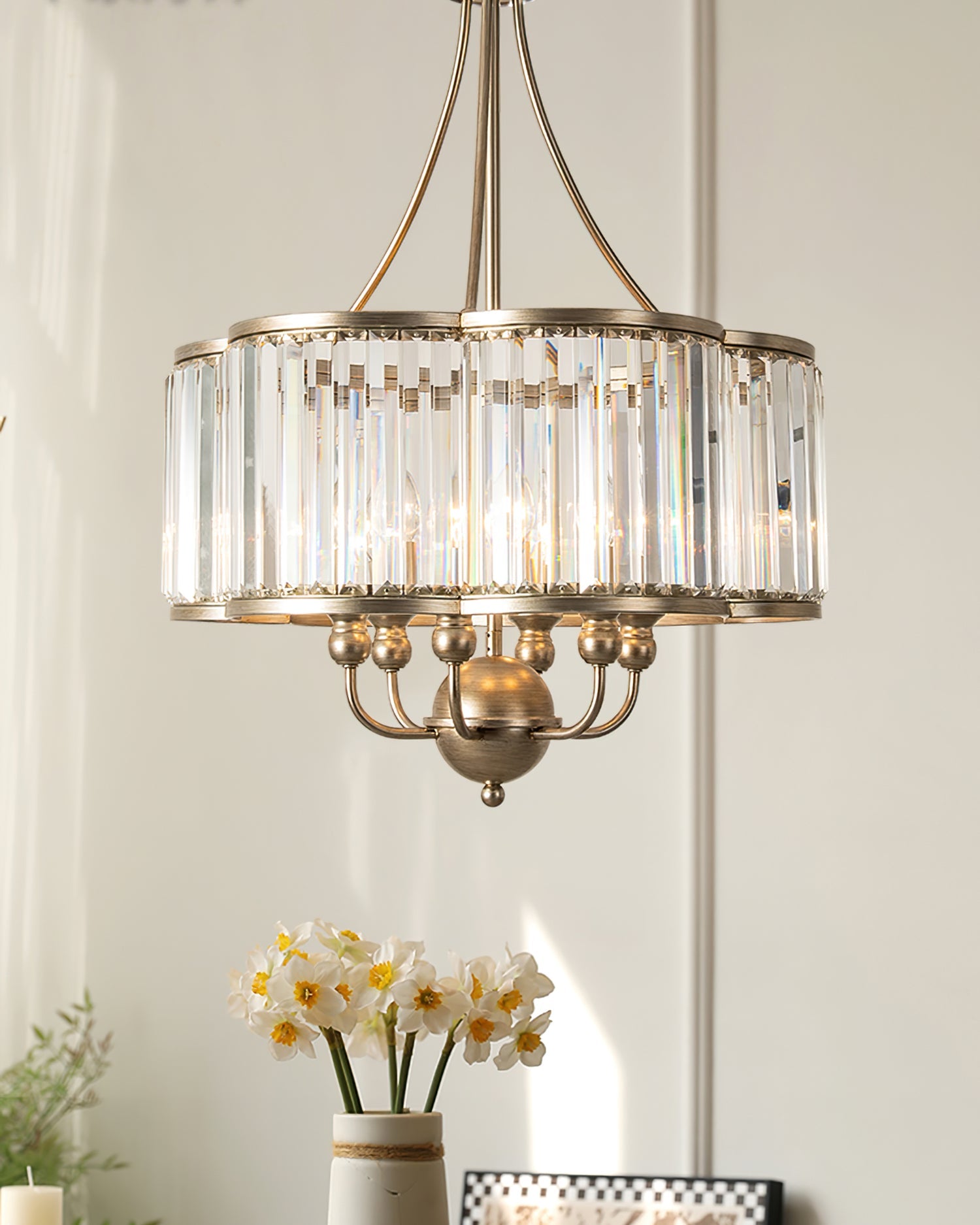 Alaisha Crystal Chandelier Elegant Lighting Fixture - Letslighting