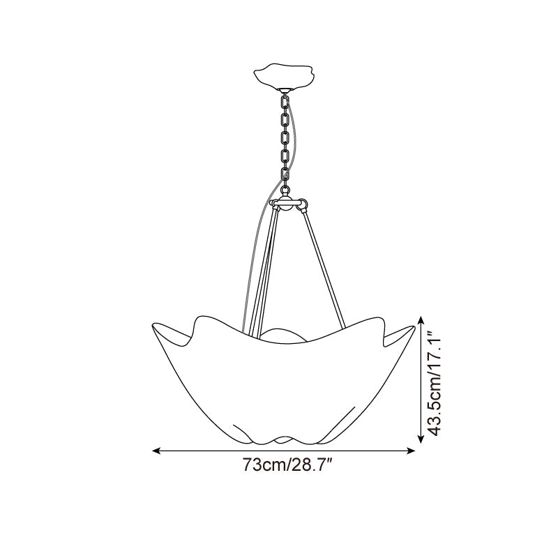 Alana Chandelier Sculptural Petals - Letslighting