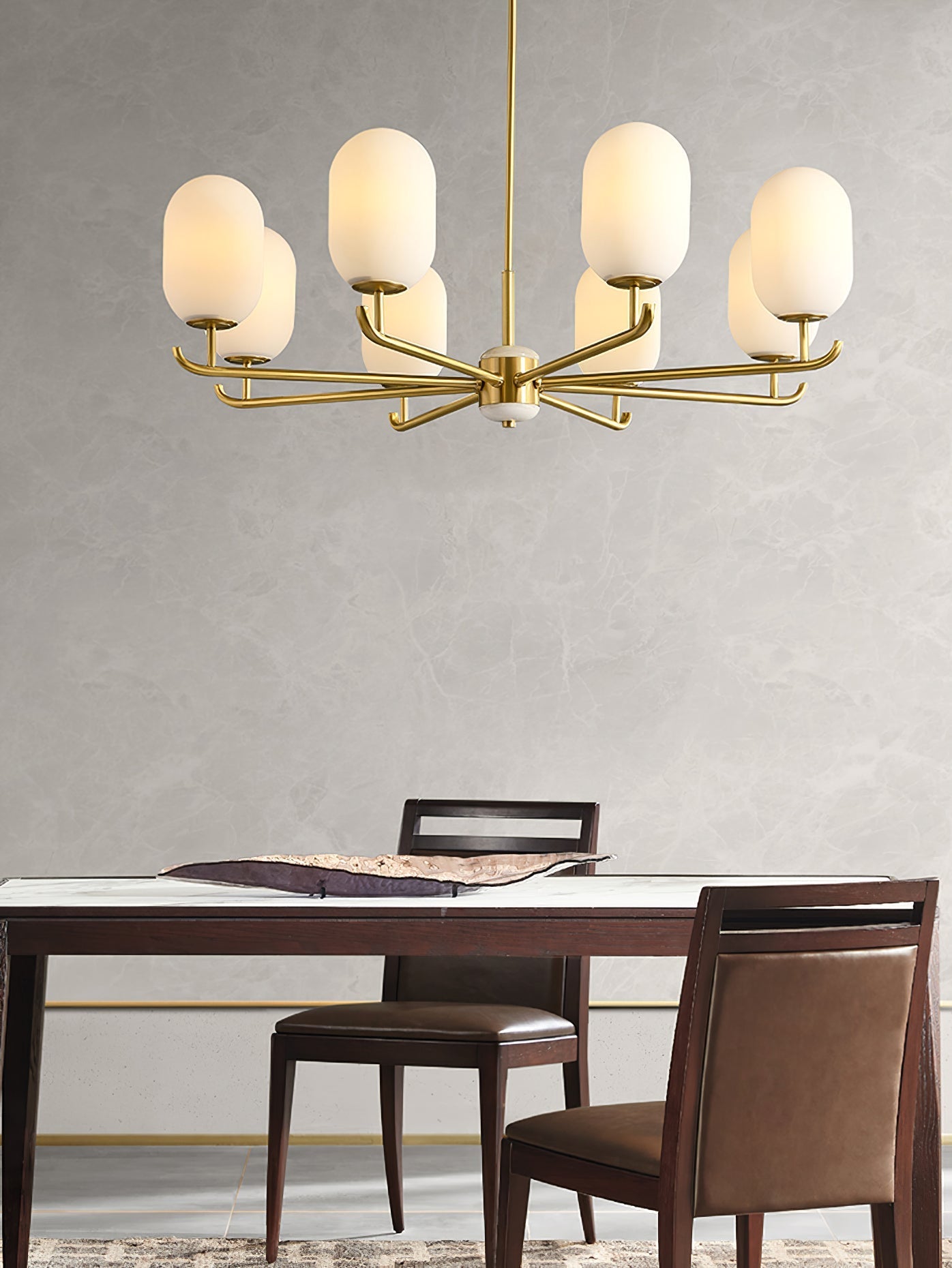 Sifuvyn Modern Geometric Glass Chandelier - Letslighting