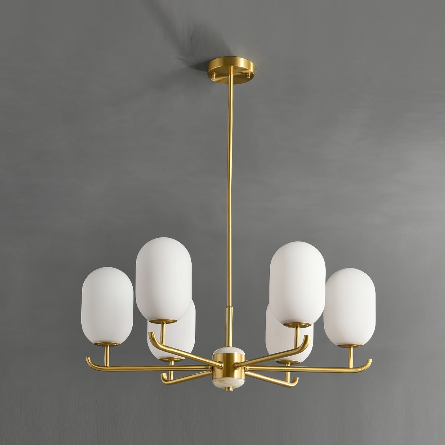Sifuvyn Modern Geometric Glass Chandelier - Letslighting